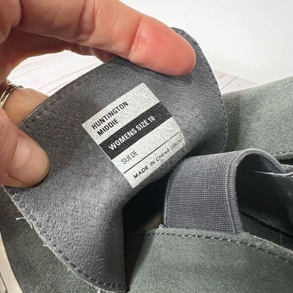 SeaVees Huntington Middie Suede Blue Gray Slip On Sneakers - Picture 4 of 8